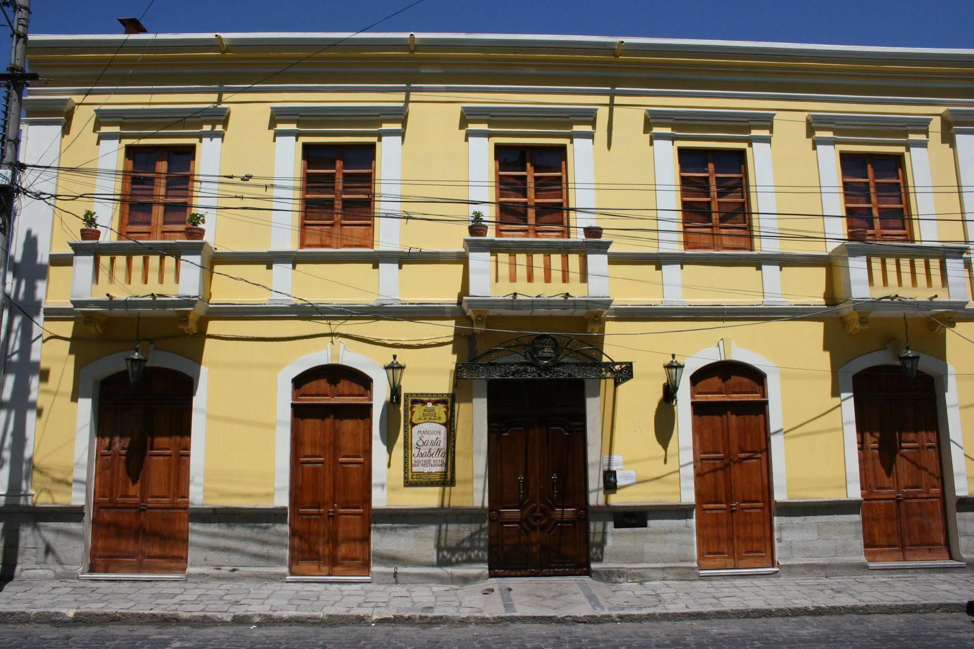 Hotel Spa Mansion Santa Isabella Riobamba Eksteriør bilde